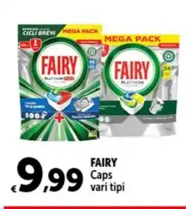 Carrefour Market FAIRY Caps vari tipi offerta