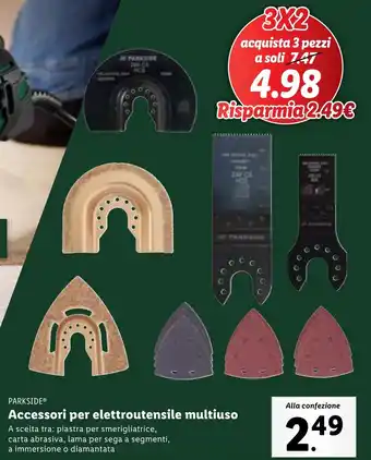 Lidl PARKSIDE Accessori per elettroutensile multiuso offerta
