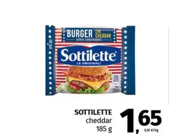 Pam SOTTILETTE cheddar 185 g offerta