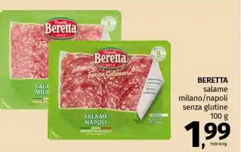 Pam BERETTA salame milano/napoli senza glutine offerta