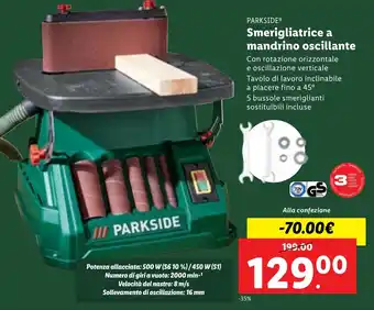 Lidl PARKSIDE Smerigliatrice a mandrino oscillante offerta