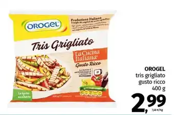 Pam OROGEL tris grigliato gusto ricco offerta