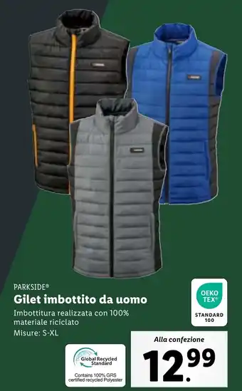 Lidl PARKSIDE Gilet imbottito da uomo offerta
