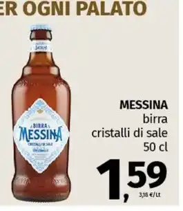Pam MESSINA birra cristalli di sale 50 cl offerta