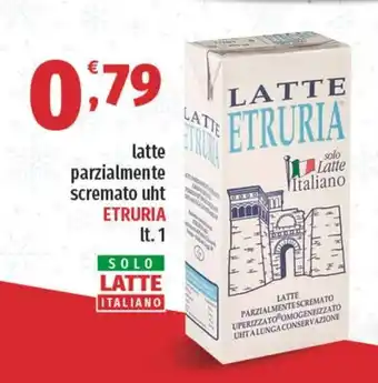 Vivo Supermercati latte parzialmente scremato uht ETRURIA lt. 1 offerta
