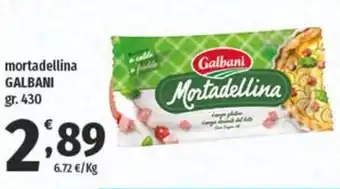 Vivo Supermercati mortadellina GALBANI gr. 430 offerta