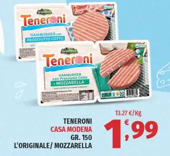 Vivo Supermercati TENERONI CASA MODENA GR. 150 L'ORIGINALE/MOZZARELLA offerta