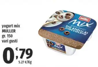 yogurt mix MULLER gr. 150 vari gusti