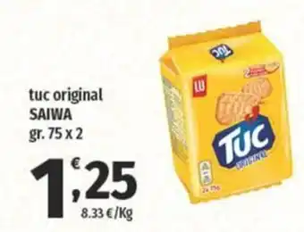 Vivo Supermercati tuc original SAIWA gr. 75 x 2 offerta