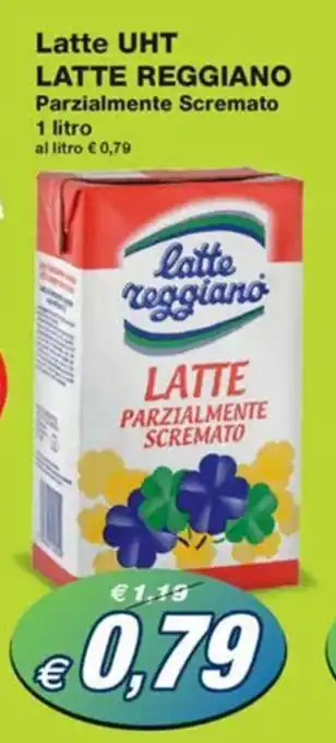Prix Quality Latte UHT LATTE REGGIANO Parzialmente Scremato 1 litro offerta