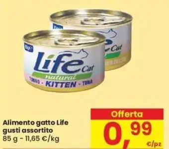 Despar Alimento gatto Life gusti assortito 85 g offerta