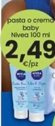 Despar pasta o crema baby Nivea 100 ml offerta