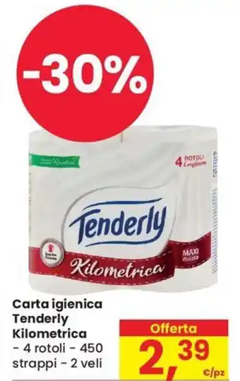 Despar Carta igienica Tenderly Kilometrica offerta