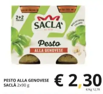 Supermercati Visotto PESTO ALLA GENOVESE SACLÀ 2x90 g offerta