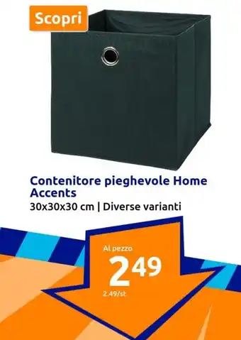 Contenitore pieghevole Home Accents 30x30x30 cm