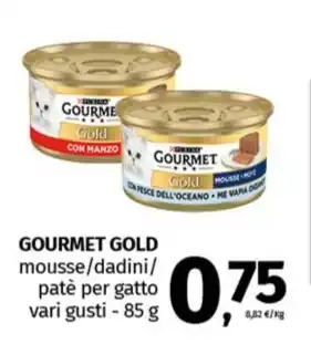 GOURMET GOLD mousse/dadini/ patè per gatto vari gusti - 85 g