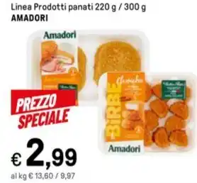 Iper La Grande Linea Prodotti panati 220 g / 300 g AMADORI offerta