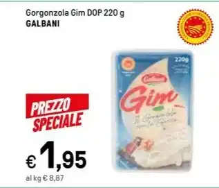 Iper La Grande Gorgonzola Gim DOP 220 g GALBANI offerta