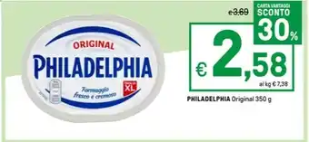 Iper La Grande PHILADELPHIA Original 350 g offerta