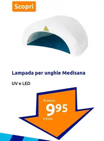 Action Lampada per unghie Medisana UV e LED offerta