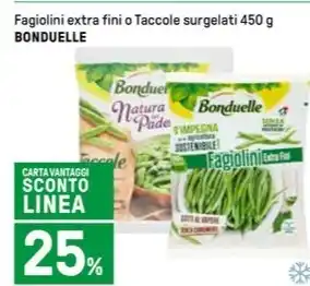 Iper La Grande Fagiolini extra fini o Taccole surgelati 450 g BONDUELLE offerta
