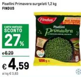 Iper La Grande Pisellini Primavera surgelati 1,2 kg FINDUS offerta