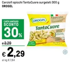 Iper La Grande Carciofi spicchi TantoCuore surgelati 300 g OROGEL offerta