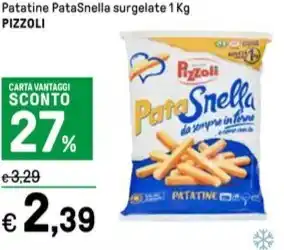 Iper La Grande Patatine PataSnella surgelate 1 Kg PIZZOLI offerta