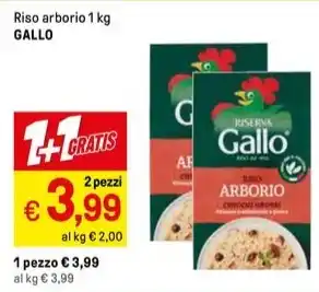 Riso arborio 1 kg GALLO