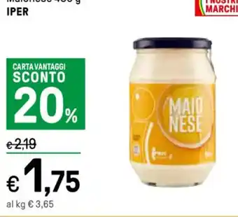 Iper La Grande Maionese 480 g IPER offerta