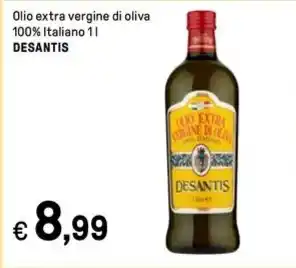 Iper La Grande Olio extra vergine di oliva 100% Italiano 1 l DESANTIS offerta