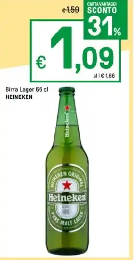 Iper La Grande Birra Lager 66 cl HEINEKEN offerta