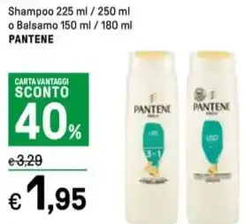 Iper La Grande Shampoo 225 ml / 250 ml o Balsamo 150 ml / 180 ml PANTENE offerta