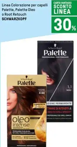 Iper La Grande Linea Colorazione per capelli Palette, Palette Oleo o Root Retouch SCHWARZKOPF offerta