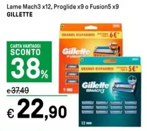 Iper La Grande Lame Mach3 x12, Proglide x9 o Fusion5 x9 GILLETTE offerta
