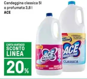 Iper La Grande Candeggina classica 5 l o profumata 3,8 l ACE offerta