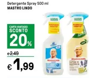 Iper La Grande Detergente Spray 500 ml MASTRO LINDO offerta