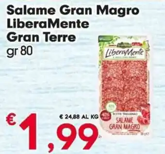 Despar Salame Gran Magro LiberaMente Gran Terre gr 80 offerta