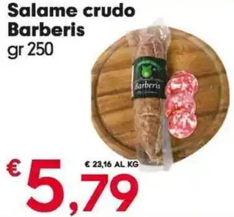 Salame crudo Barberis gr 250