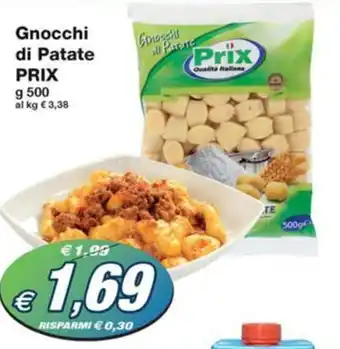 Prix Quality Gnocchi di Patate PRIX g 500 offerta