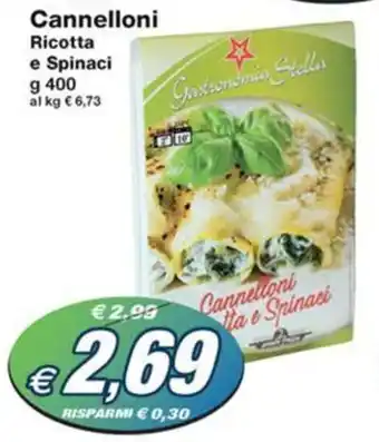 Prix Quality Cannelloni Ricotta e Spinaci g 400 offerta
