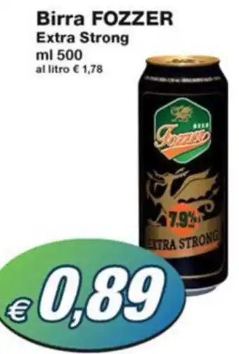 Prix Quality Birra FOZZER Extra Strong ml 500 offerta