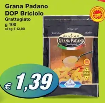 Prix Quality Grana Padano DOP Briciolo Grattugiato g 100 offerta