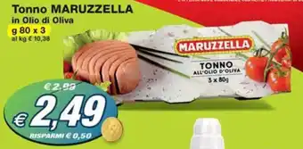 Prix Quality Tonno MARUZZELLA in Olio di Oliva g 80 x 3 offerta