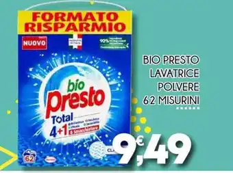 Enne Market BIO PRESTO LAVATRICE POLVERE 62 MISURINI offerta
