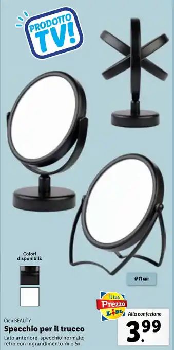 Lidl Cien BEAUTY Specchio per il trucco offerta