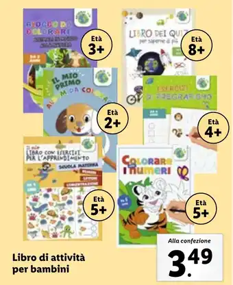 Lidl Libro di attività per bambini offerta