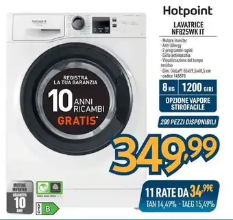 Sinergy Hotpoint LAVATRICE NF825WK IT offerta