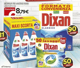 Coop Dixan Detersivo Lavatrice offerta