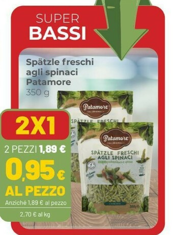 Coop Patamore Spatzle Freschi Agli Spinaci offerta